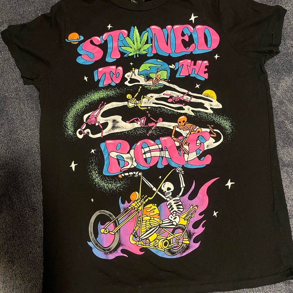 Current Mood Black and Pink Short Sleeve Tee